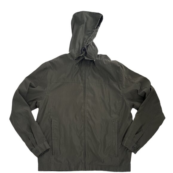London Fog Men's Lightweight Rain Jacket Olive Green Size Small - Picture 5 of 9